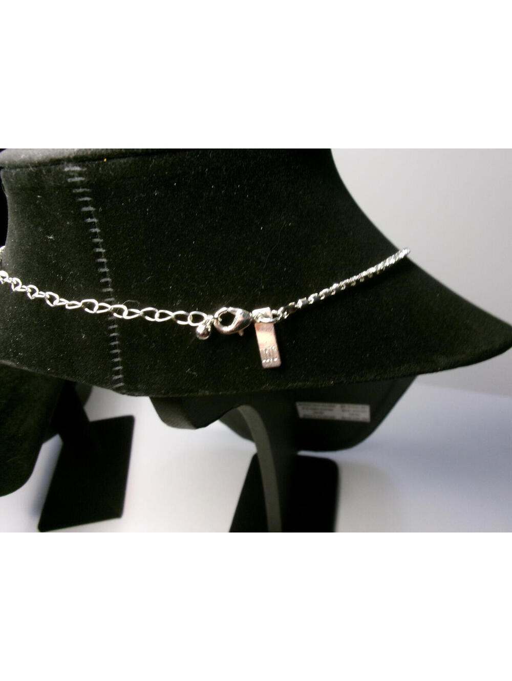 069 INC International Concepts silvertone CZ drop sparkle glamour necklace 5 - Picture 2 of 2